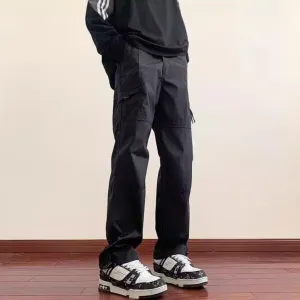 Bonsir men winter outfits Army Green Quick-Drying Charging Overalls Men's Summer Thin Functional Outdoor Paratrooper Pants Loose Straight Casual Trousers