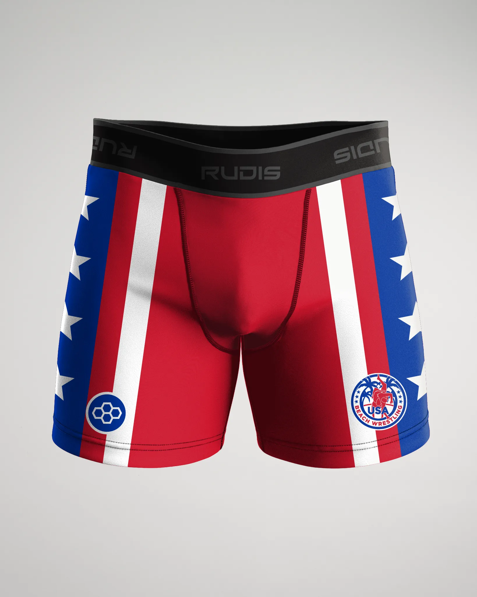 Compression Shorts-Unisex--USA Beach