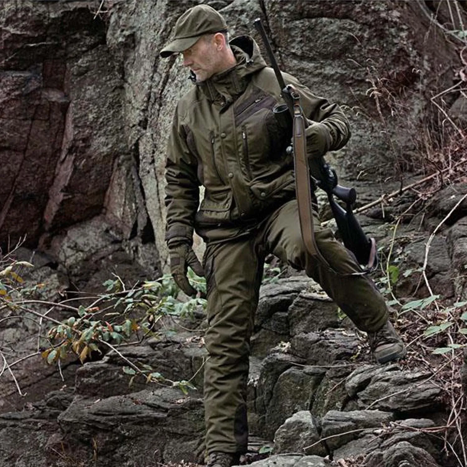 Deerhunter Mens Muflon Long Deer-Tex Membrane Jacket