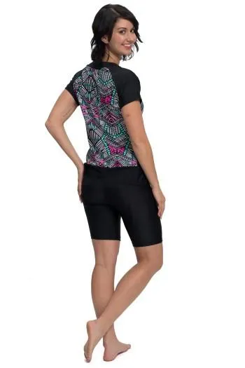 Diving Diva Black Swim Bike Shorts