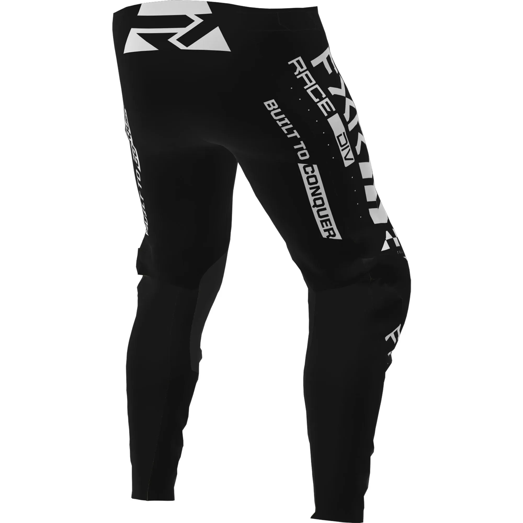 FXR  Black Podium Gladiator MX Pants Secure Fit Ventilated Adjustable Waist