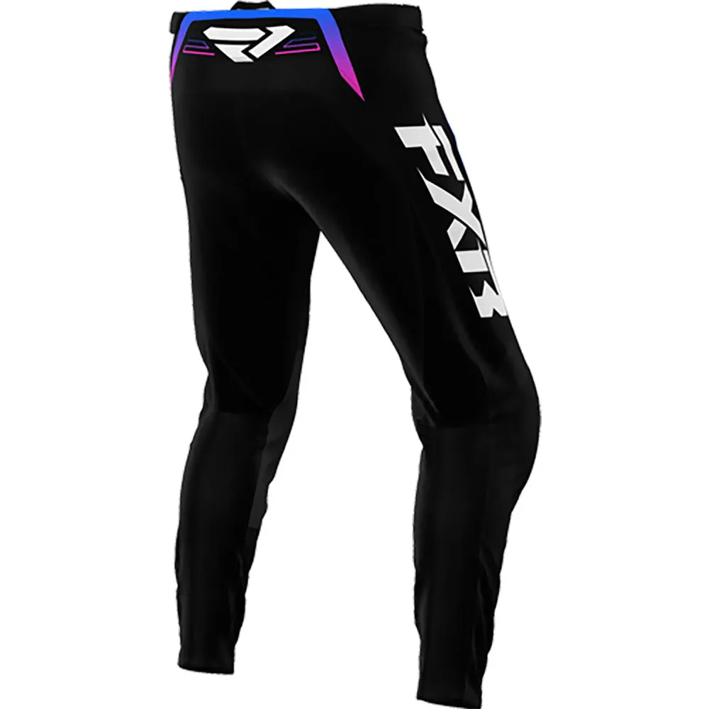 FXR Clutch MX Offroad Pants Black/Blue/Pink