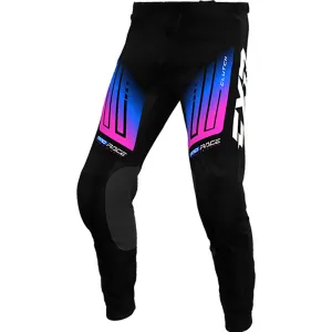 FXR Clutch MX Offroad Pants Black/Blue/Pink