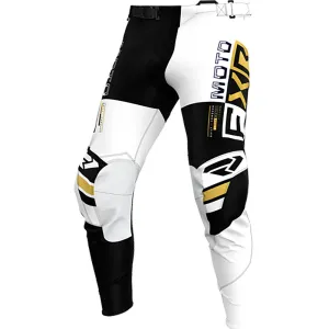 FXR  Podium Pro Battalion MX Pant Lightweight Breathable Mesh White Black