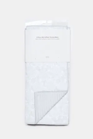 Grey Dish Drying Mat (2 Piece)