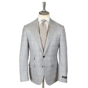 Ice Blue Loro Piana Wool, Silk, & Linen Jacket