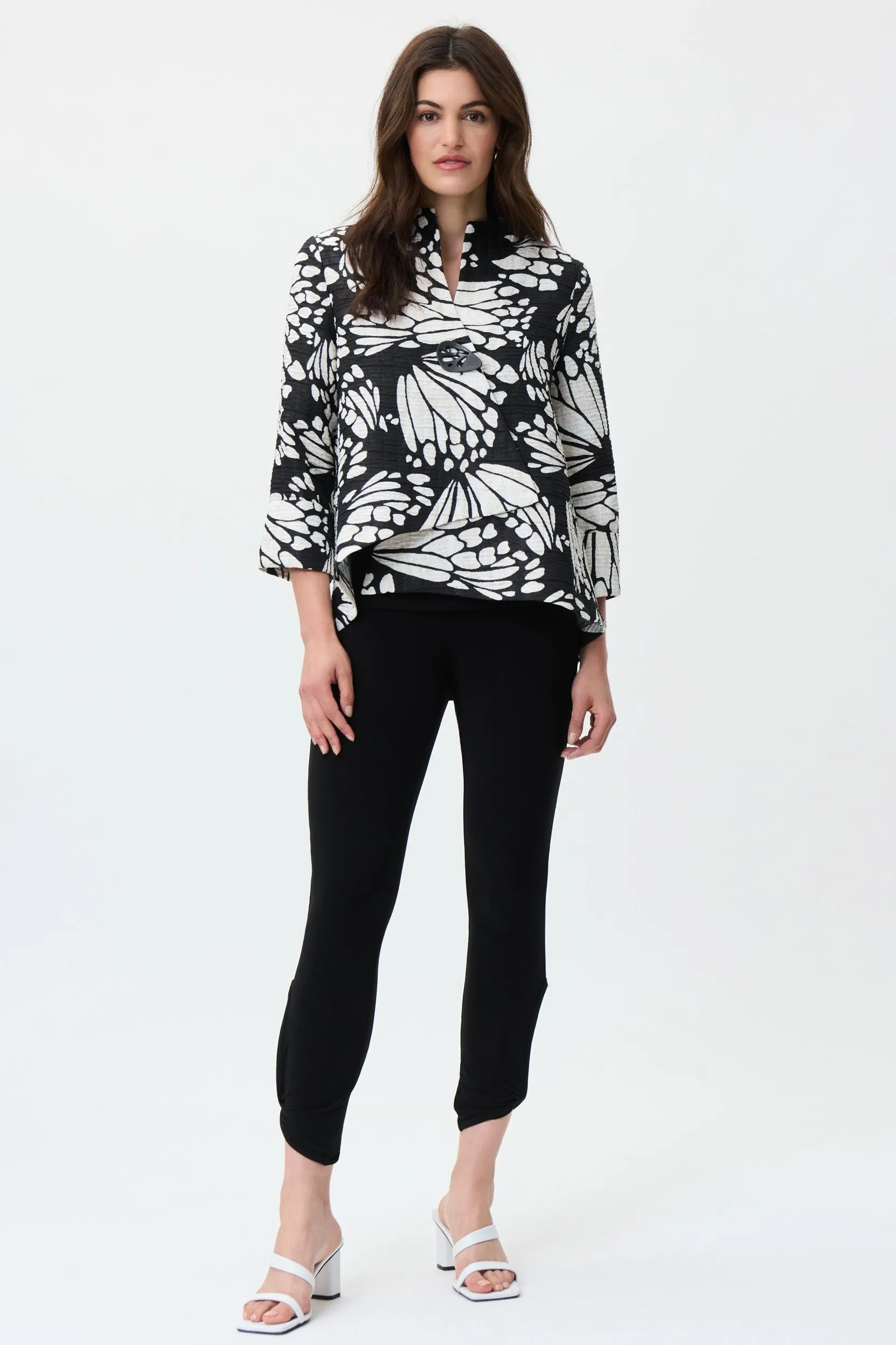 Joseph Ribkoff jacket 231257 Black/Beige/Cream