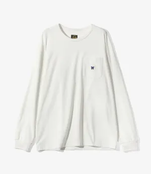 Long Sleeve Crew Neck – White Heavyweight Jersey