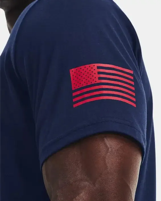 Men's Freedom Flag T-Shirt - Academy/Royal