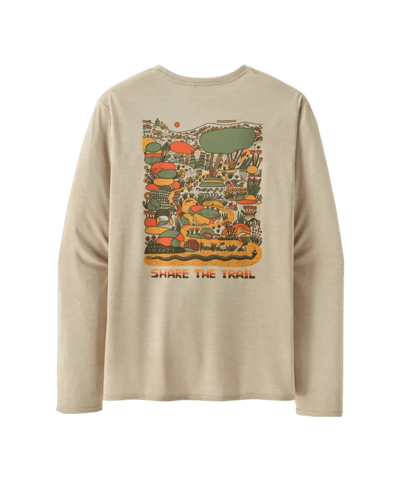 Men's Long-Sleeved Capilene Cool Daily Graphic Shirt - Lands