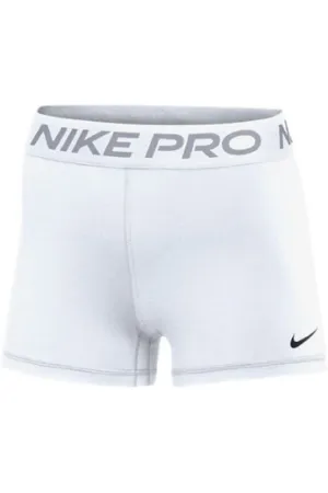 Nike Women's Pro 365 3 Inch Shorts Medium White
