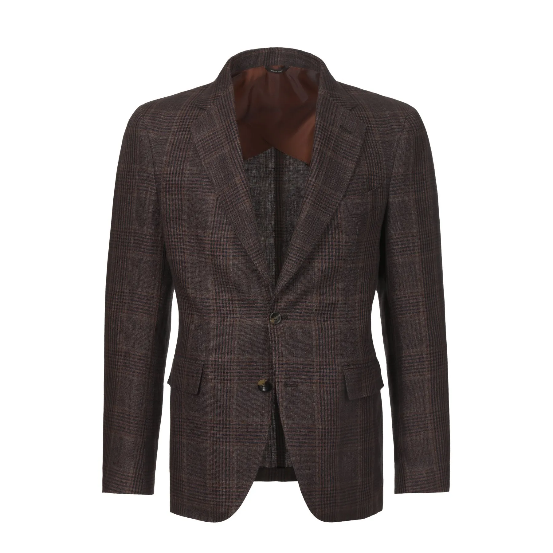 Rain System Handmade Unstructured Linen Blazer in Brown
