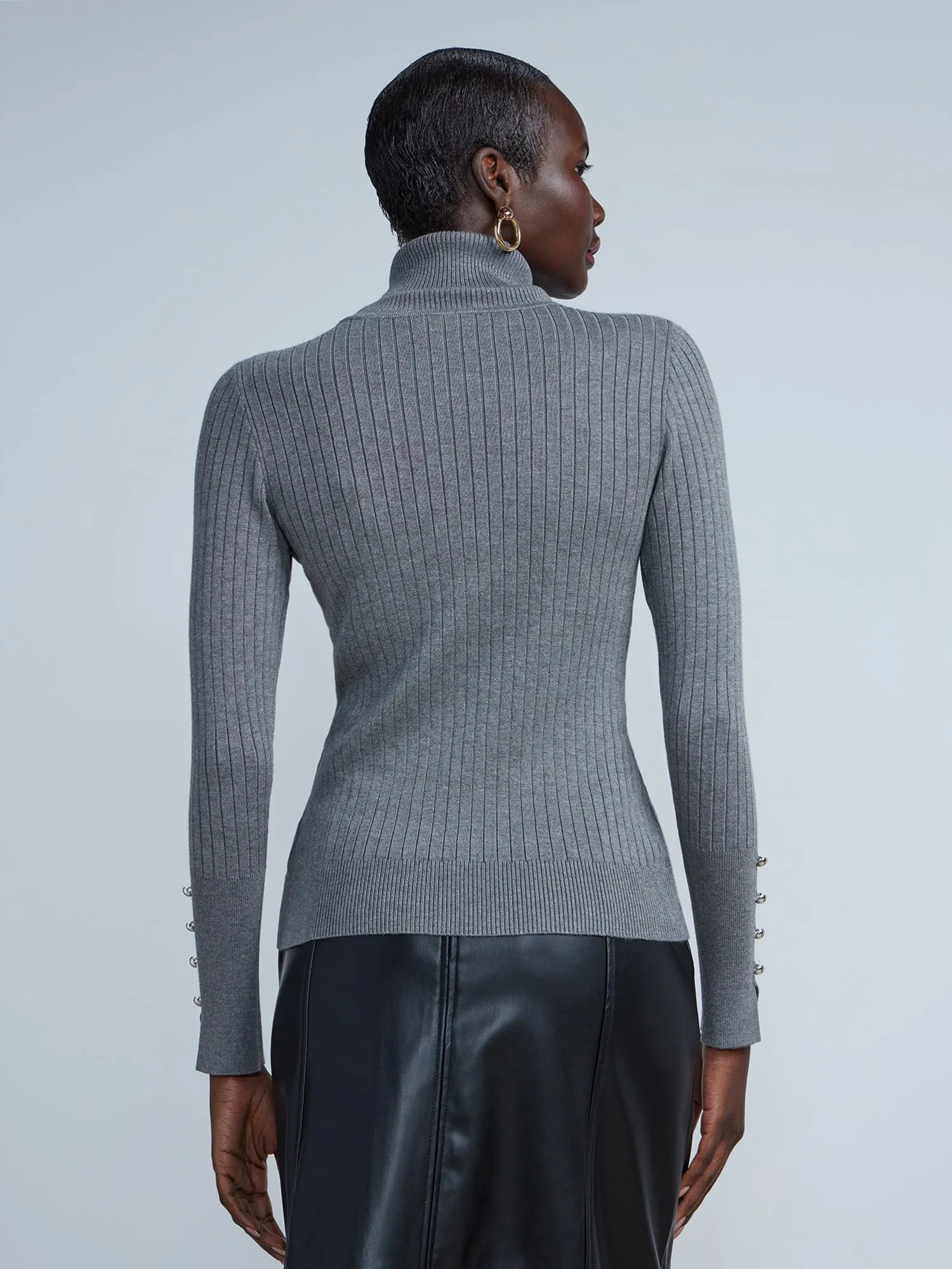 Ribbed Turtleneck Sweater