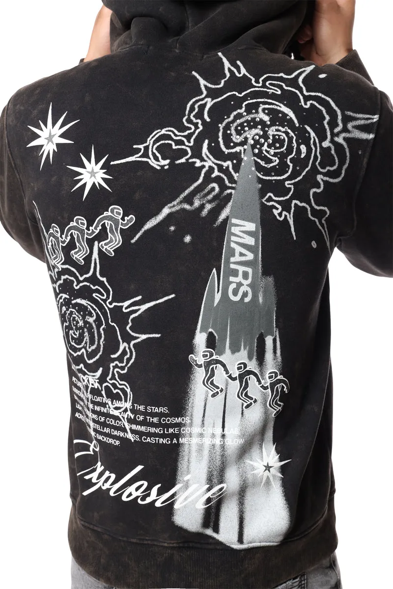 Smoke Rise Men's Rhinestone Dystopia Hoodie