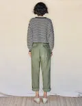 Striped Balloon Sleeve Sweater