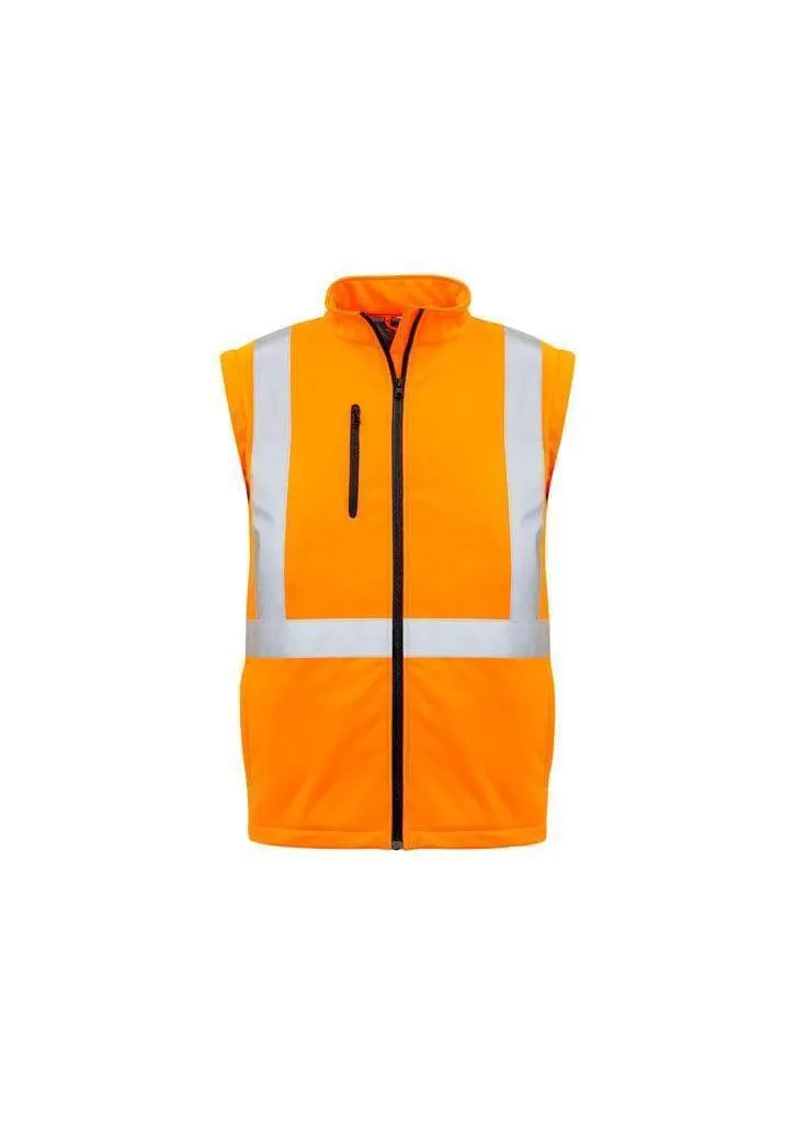 SYZMIK Unisex Hi Vis X Back 2 In 1 Soft Shell Rain Jacket ZJ680