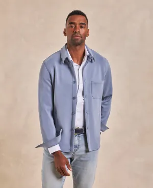 The Noah - Double Knit Chore Coat - Mist Blue
