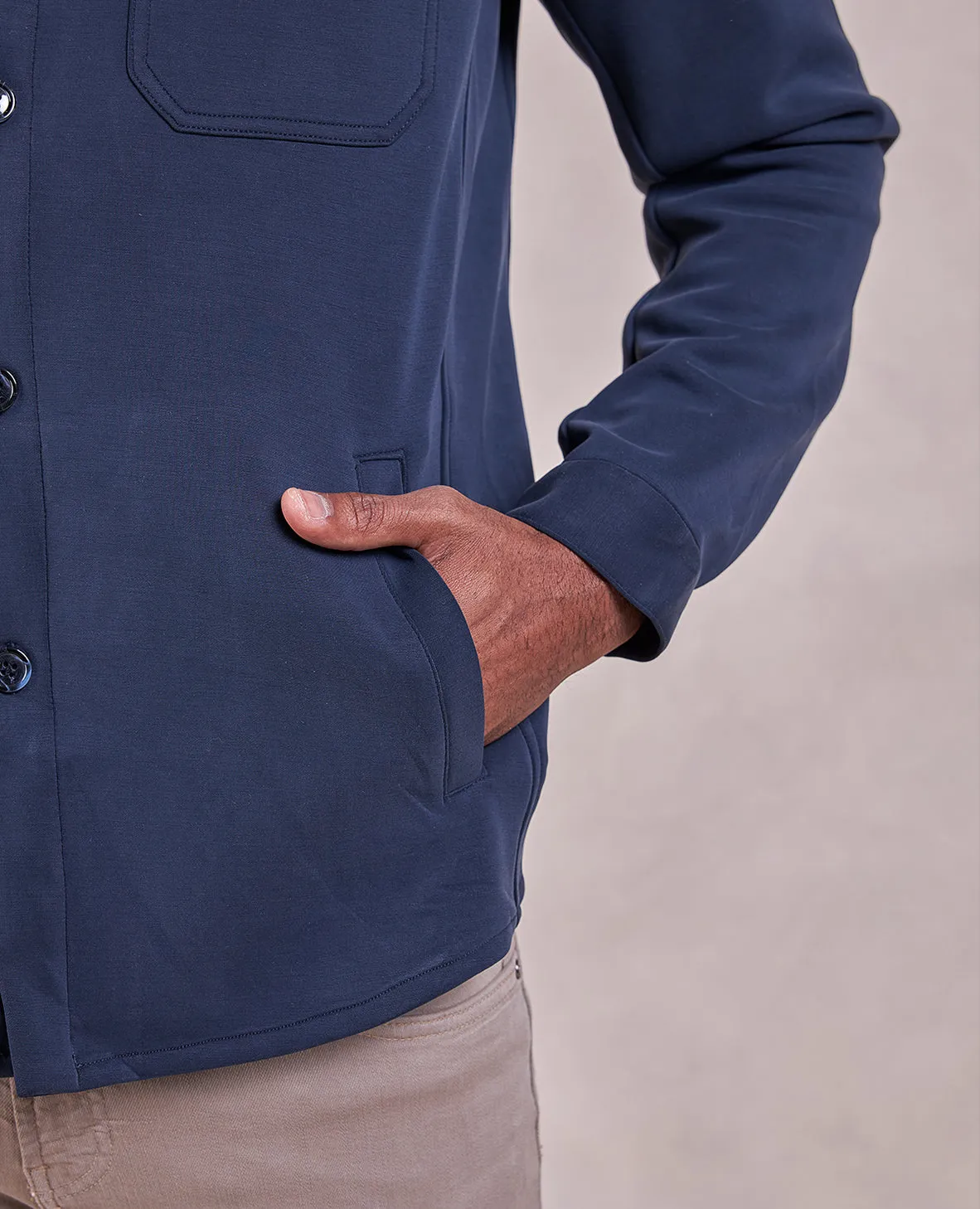 The Noah - Double Knit Chore Coat - Navy