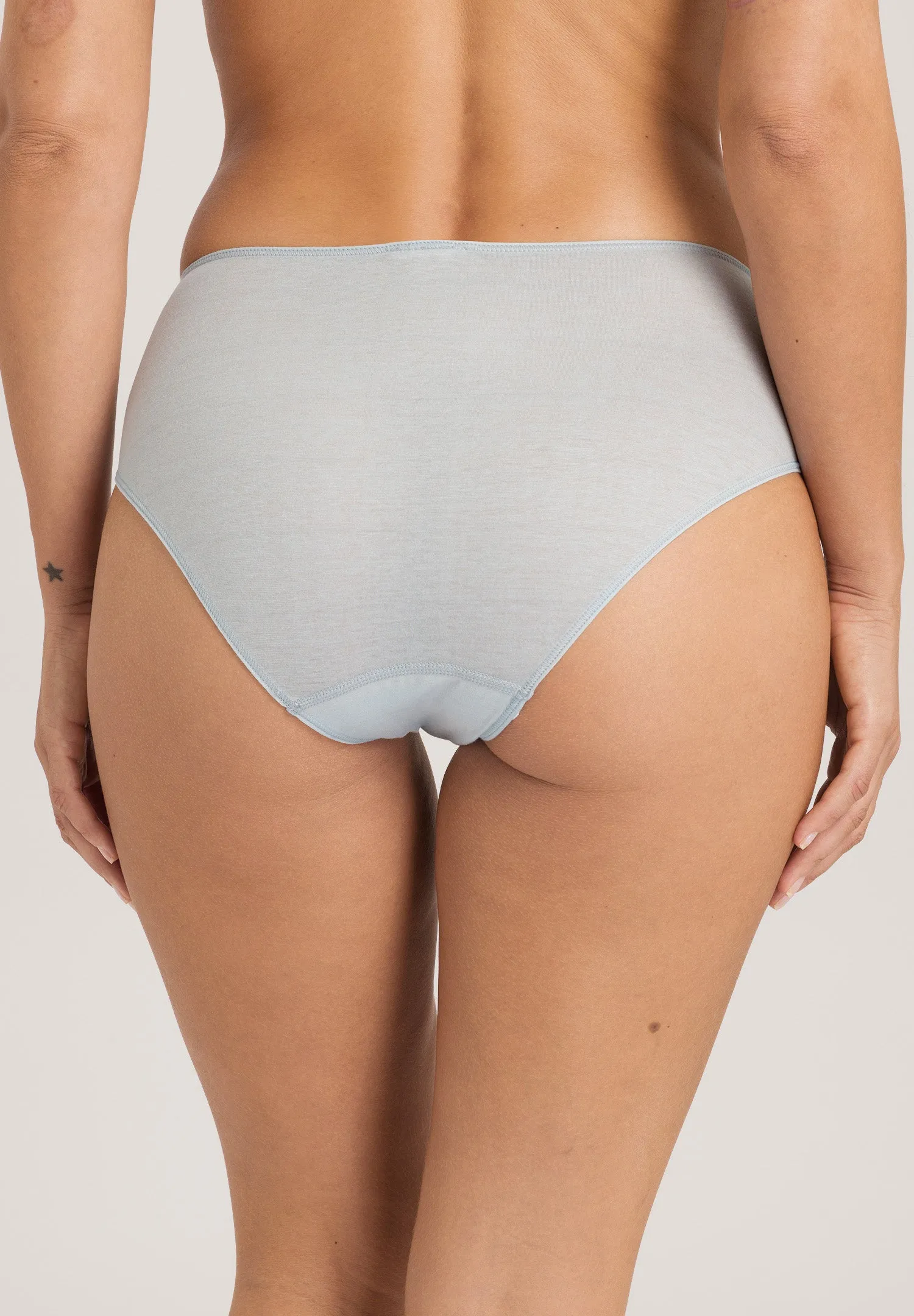 Ultralight Cotton Hi-Cut Brief | Whispering Blue 71819-2503