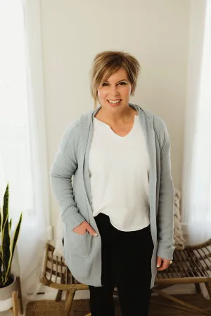 Waffle Knit Cardigan