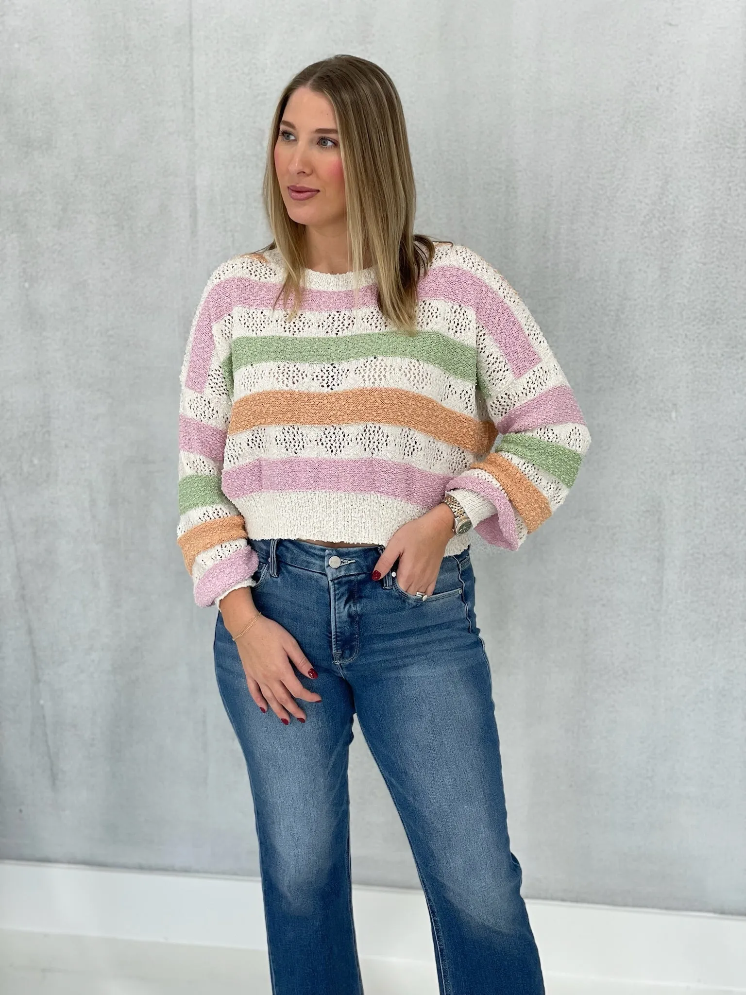 Winter Pastels Sweater Top