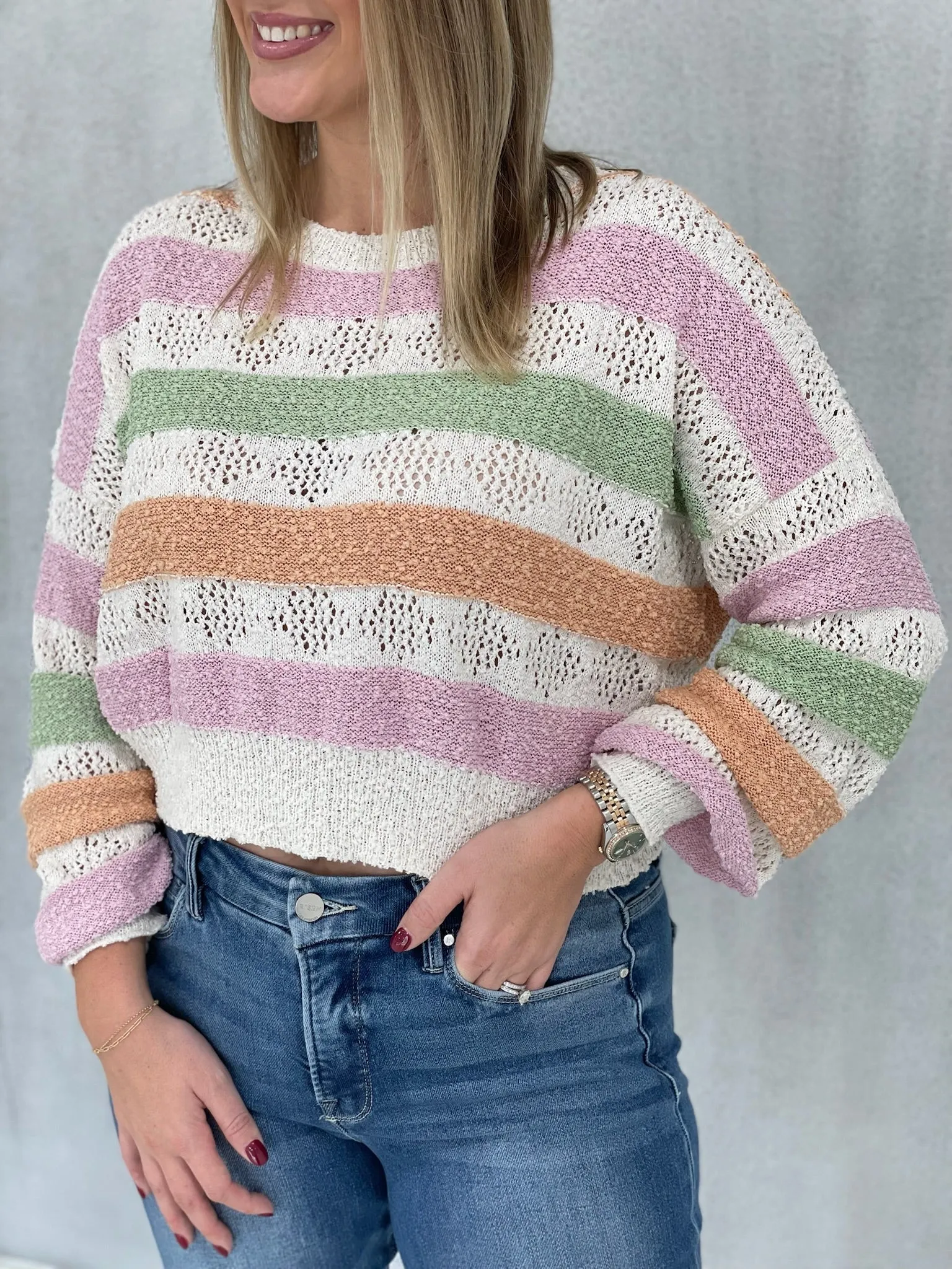 Winter Pastels Sweater Top