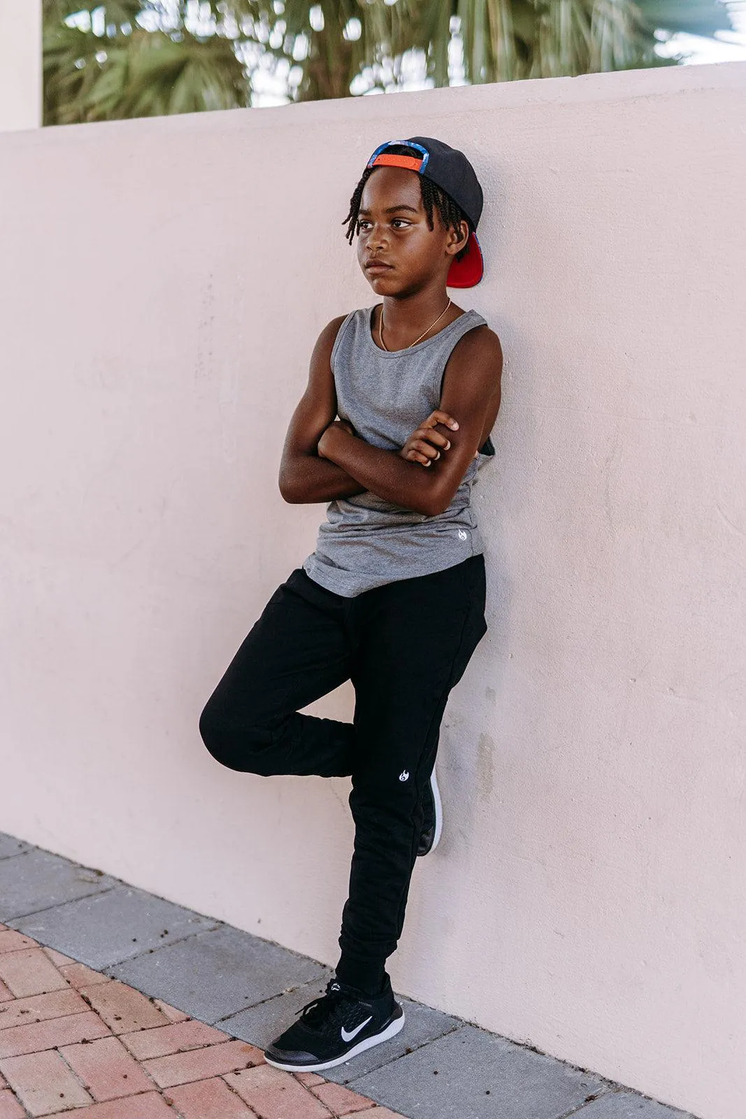 Youth Boys Grey Tank Top